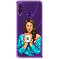 iSaprio Coffee Now - Brunette for Huawei Y6p - Phone Cover