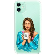 iSaprio Coffe Now - Brunette for iPhone 11 - Phone Cover