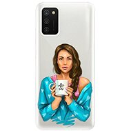 iSaprio Coffe Now - Brunette for Samsung Galaxy A02s - Phone Cover