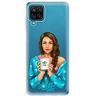 iSaprio Coffe Now - Brunette for Samsung Galaxy A12 - Phone Cover