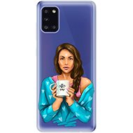 iSaprio Coffe Now - Brunette for Samsung Galaxy A31 - Phone Cover