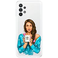 iSaprio Coffe Now - Brunette for Samsung Galaxy A32 5G - Phone Cover
