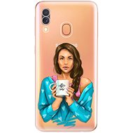 iSaprio Coffe Now - Brunette for Samsung Galaxy A40 - Phone Cover