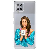 iSaprio Coffe Now - Brunette for Samsung Galaxy A42 - Phone Cover
