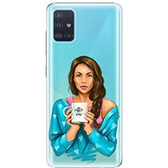 iSaprio Coffee Now - Brunette for Samsung Galaxy A51 - Phone Cover