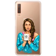 iSaprio Coffee Now - Brunette for Samsung Galaxy A7 (2018) - Phone Cover