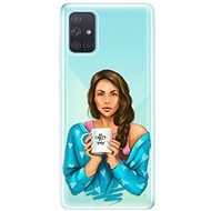 iSaprio Coffee Now - Brunette for Samsung Galaxy A71 - Phone Cover