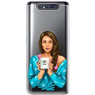 iSaprio Coffee Now - Brunette for Samsung Galaxy A80 - Phone Cover