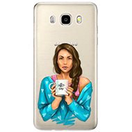 iSaprio Coffe Now - Brunette for Samsung Galaxy J5 (2016) - Phone Cover