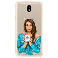 iSaprio Coffe Now - Brunette for Samsung Galaxy J5 (2017) - Phone Cover
