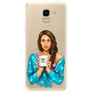 iSaprio Coffee Now - Brunette for Samsung Galaxy J6 - Phone Cover