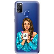iSaprio Coffee Now - Brunette for Samsung Galaxy M21 - Phone Cover