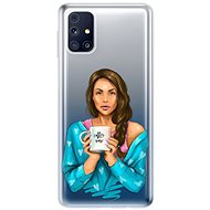 iSaprio Coffe Now - Brunette for Samsung Galaxy M31s - Phone Cover