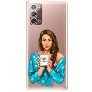 iSaprio Coffe Now - Brunette for Samsung Galaxy Note 20 - Phone Cover