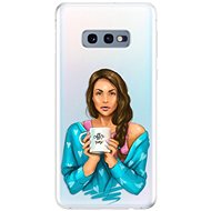 iSaprio Coffee Now - Brunette for Samsung Galaxy S10e - Phone Cover