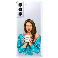 iSaprio Coffe Now - Brunette for Samsung Galaxy S21+ - Phone Cover