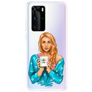 iSaprio Coffee Now - Redhead for Huawei P40 - Phone Cover