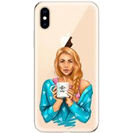 iSaprio Coffe Now - Redhead for iPhone XS - Phone Cover