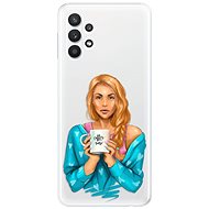 iSaprio Coffee Now - Redhead for Samsung Galaxy A32 5G - Phone Cover