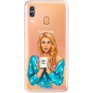 iSaprio Coffee Now - Redhead for Samsung Galaxy A40 - Phone Cover