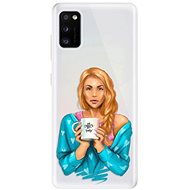 iSaprio Coffee Now - Redhead for Samsung Galaxy A41 - Phone Cover