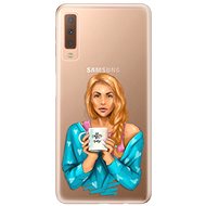 iSaprio Coffee Now - Redhead for Samsung Galaxy A7 (2018) - Phone Cover