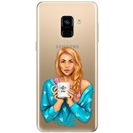 iSaprio Coffe Now - Redhead for Samsung Galaxy A8 2018 - Phone Cover