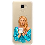 iSaprio Coffe Now - Redhead for Samsung Galaxy J6 - Phone Cover