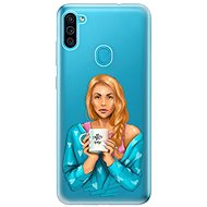 iSaprio Coffe Now - Redhead for Samsung Galaxy M11 - Phone Cover