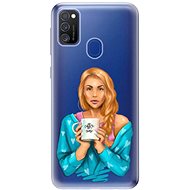 iSaprio Coffe Now - Redhead for Samsung Galaxy M21 - Phone Cover