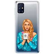 iSaprio Coffee Now - Redhead for Samsung Galaxy M31s - Phone Cover