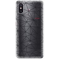 iSaprio Abstract Triangles 03 - Black for Xiaomi Mi 8 Pro - Phone Cover