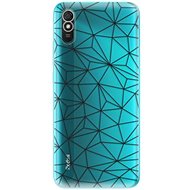 iSaprio Abstract Triangles 03 - Black for Xiaomi Redmi 9A - Phone Cover