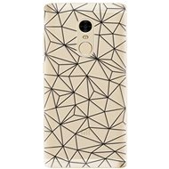 iSaprio Abstract Triangles 03 - Black for Xiaomi Redmi Note 4 - Phone Cover