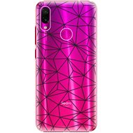 iSaprio Abstract Triangles 03 - Black for Xiaomi Redmi Note 7 - Phone Cover