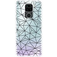 iSaprio Abstract Triangles 03 - Black for Xiaomi Redmi Note 9 - Phone Cover