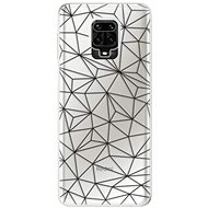 iSaprio Abstract Triangles 03 - Black for Xiaomi Redmi Note 9 Pro - Phone Cover