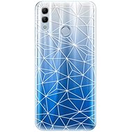 iSaprio Abstract Triangles 03 - White for Honor 10 Lite - Phone Cover