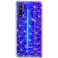 iSaprio Abstract Triangles 03 - White for Honor 20 - Phone Cover