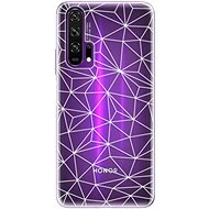 iSaprio Abstract Triangles 03 - White for Honor 20 Pro - Phone Cover