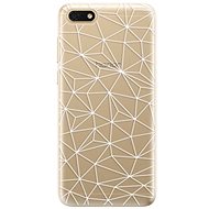 iSaprio Abstract Triangles 03 - White for Honor 7S - Phone Cover