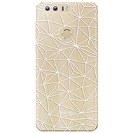 iSaprio Abstract Triangles 03 - White for Honor 8 - Phone Cover