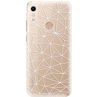 iSaprio Abstract Triangles 03 - White for Honor 8A - Phone Cover