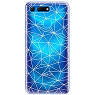 iSaprio Abstract Triangles 03 - White for Honor View 20 - Phone Cover
