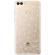 iSaprio Abstract Triangles 03 - White for Huawei P Smart - Phone Cover