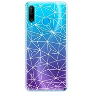 iSaprio Abstract Triangles 03 - White for Huawei P30 Lite - Phone Cover