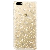 iSaprio Abstract Triangles 03 - White for Huawei Y5 2018 - Phone Cover