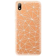 iSaprio Abstract Triangles 03 - White for Huawei Y5 2019 - Phone Cover