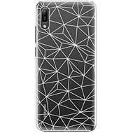 iSaprio Abstract Triangles 03 - White for Huawei Y6 2019 - Phone Cover