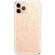 iSaprio Abstract Triangles 03 - White for iPhone 11 Pro - Phone Cover